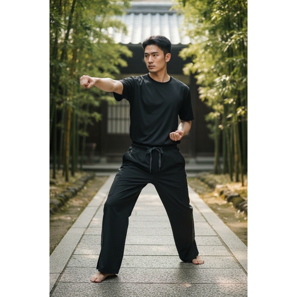 Jaco Resurgence MMA Training Pants Mens 32 Black Polyester Spandex Stretch